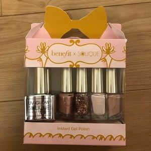 benefit x solique instant gel polish set NEW